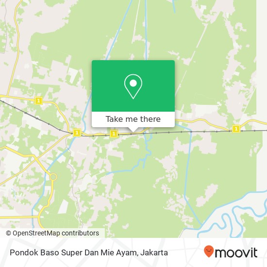 Pondok Baso Super Dan Mie Ayam, Jalan Raya Lemah Abang Cikarang Timur Bekasi 17550 map