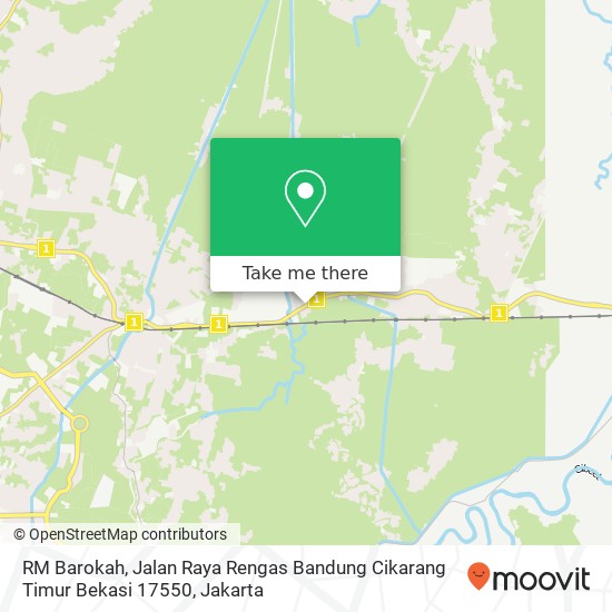 RM Barokah, Jalan Raya Rengas Bandung Cikarang Timur Bekasi 17550 map