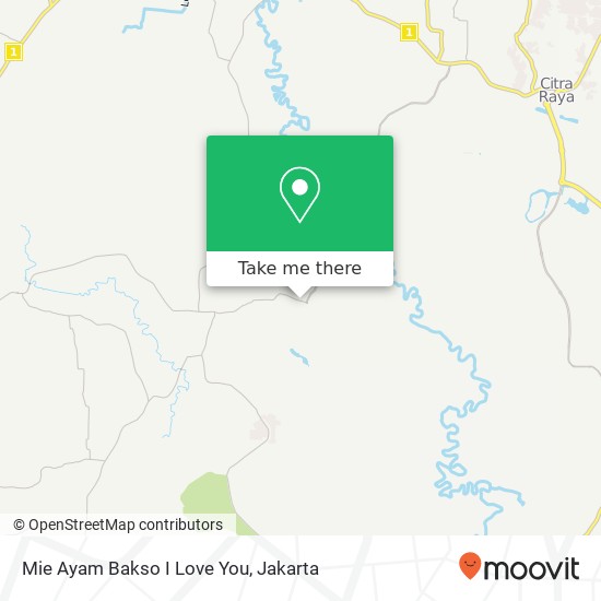 Mie Ayam Bakso I Love You, Jalan Ki Mas Laeng Tigaraksa Tangerang map
