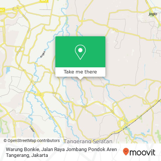 Warung Bonkie, Jalan Raya Jombang Pondok Aren Tangerang map