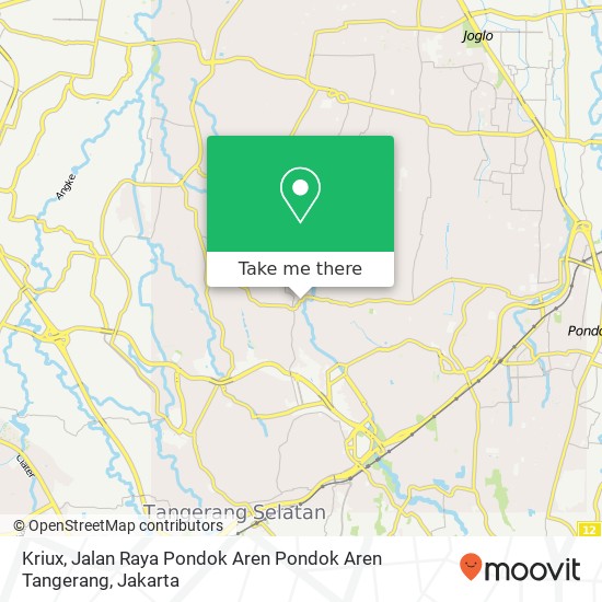 Kriux, Jalan Raya Pondok Aren Pondok Aren Tangerang map