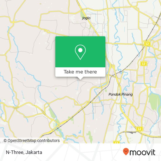 N-Three, Jalan Ceger Raya Pondok Aren Tangerang 15225 map