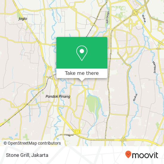 Stone Grill, Jalan Sultan Iskandar Muda Kebayoran Lama Jakarta 12240 map