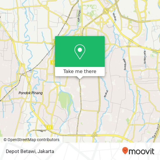 Depot Betawi, Jalan RS Fatmawati 39 Kebayoran Baru Jakarta Selatan 12150 map