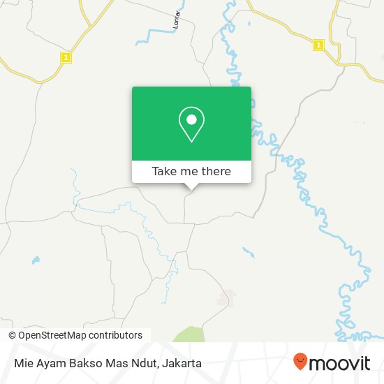 Mie Ayam Bakso Mas Ndut, Jalan Aria Jaya Santika Tigaraksa Tangerang map