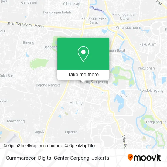 Summarecon Digital Center Serpong map
