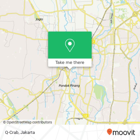 Q-Crab, Jalan Bintaro Raya Jagakarsa Jakarta 12240 map