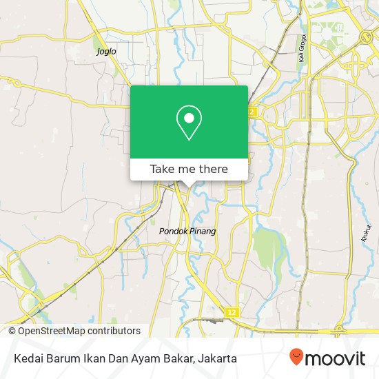 Kedai Barum Ikan Dan Ayam Bakar, Jalan Bintaro Raya Jagakarsa Jakarta 12240 map