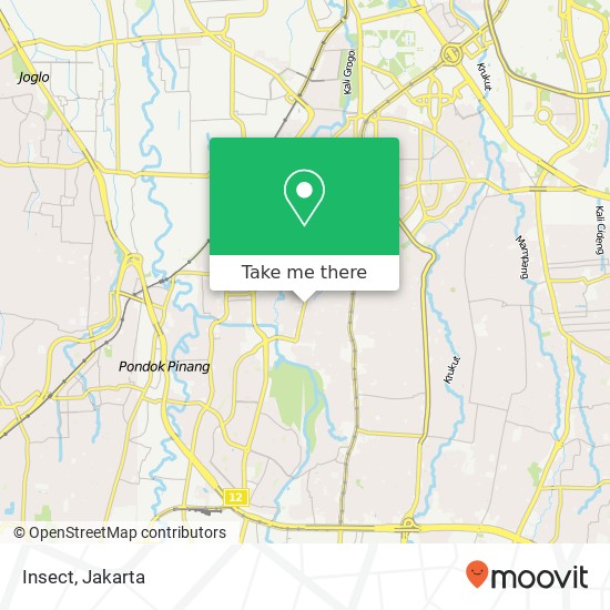 Insect, Jalan Radio Dalam Kebayoran Baru Jakarta 12140 map