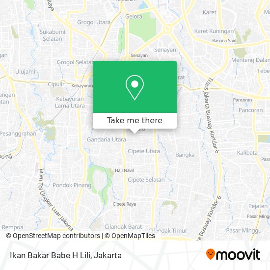 Ikan Bakar Babe H Lili map