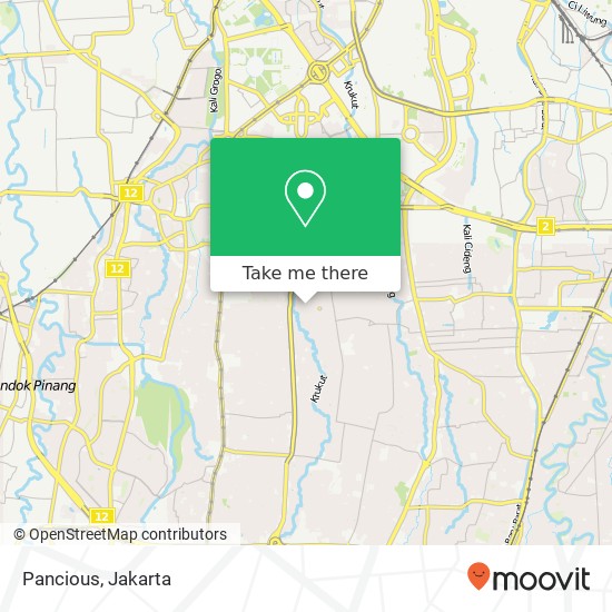 Pancious, Jalan Kemang Raya Mampang Prapatan Jakarta 12730 map