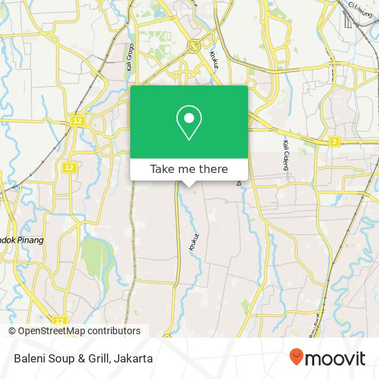 Baleni Soup & Grill, Jalan Kemang Raya Mampang Prapatan Jakarta Selatan 12730 map