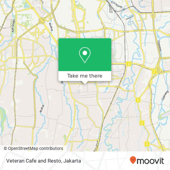 Veteran Cafe and Resto, Jalan Veteran 21 Pancoran Jakarta 12760 map