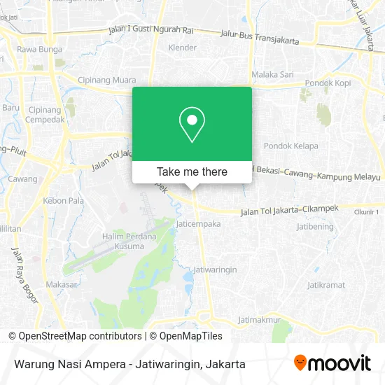 Warung Nasi Ampera - Jatiwaringin map