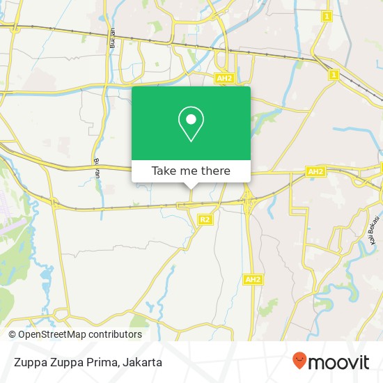 Zuppa Zuppa Prima, Jalan Jatibening Raya II Pondok Gede Bekasi 17412 map