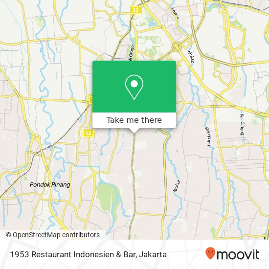 1953 Restaurant Indonesien & Bar, Jalan Panglima Polim Raya Kebayoran Baru Jakarta Selatan 12160 map
