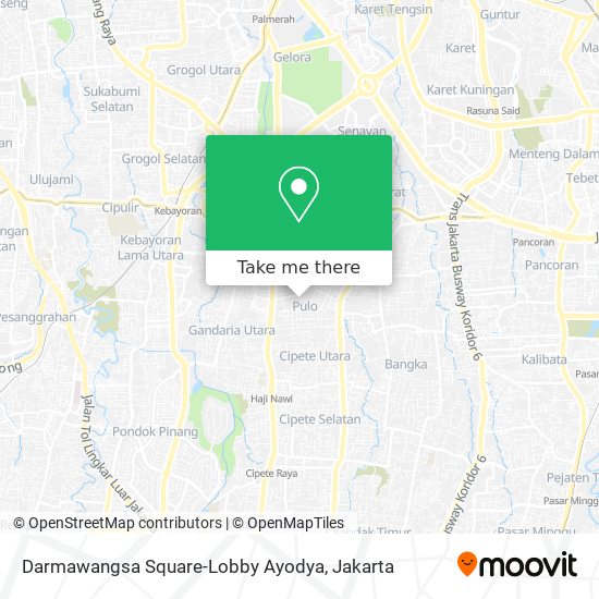 Darmawangsa Square-Lobby Ayodya map