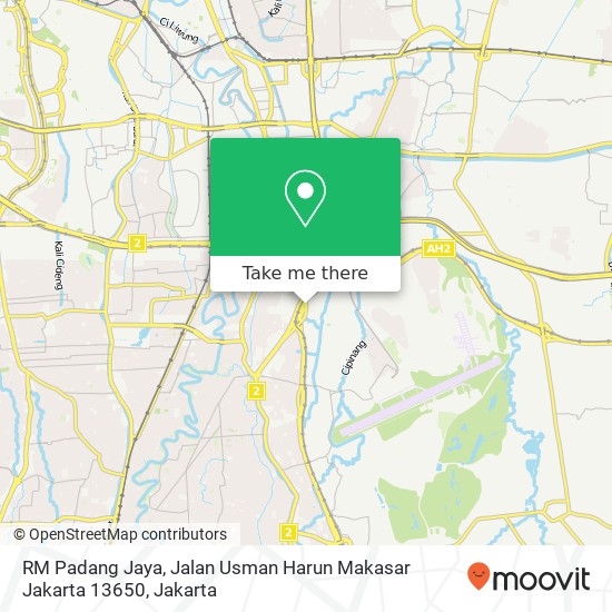 RM Padang Jaya, Jalan Usman Harun Makasar Jakarta 13650 map