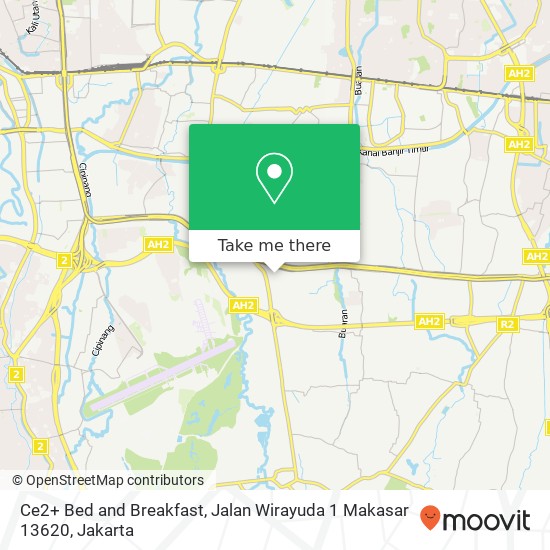 Ce2+ Bed and Breakfast, Jalan Wirayuda 1 Makasar 13620 map