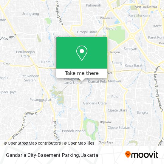 Gandaria City-Basement Parking map