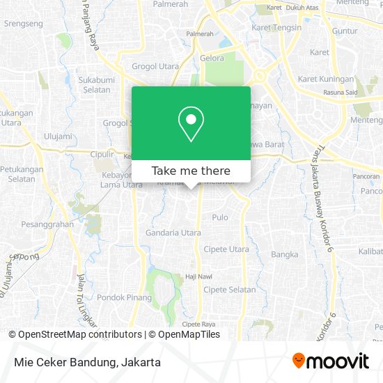 Mie Ceker Bandung map