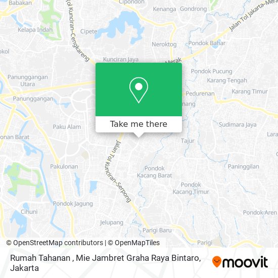 Rumah Tahanan , Mie Jambret Graha Raya Bintaro map