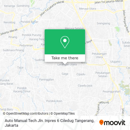 Auto Manual Tech Jln. Inpres 6 Ciledug Tangerang map