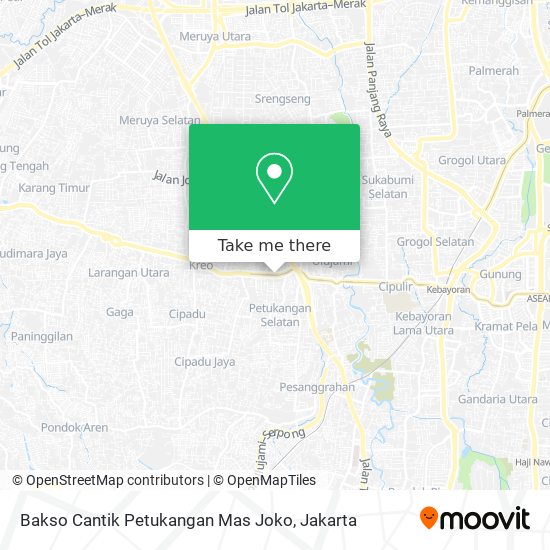 Bakso Cantik Petukangan Mas Joko map