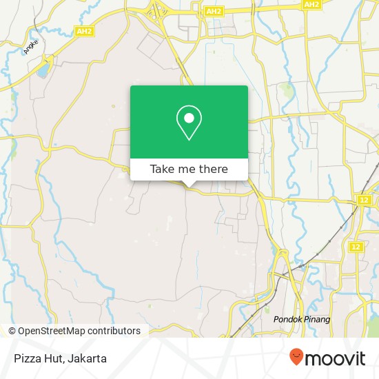 Pizza Hut, Jalan H. O. S. Cokroaminoto Larangan Tangerang 15156 map