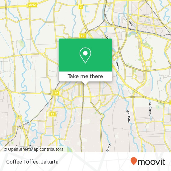 Coffee Toffee, Jalan Raden Patah 3 Kebayoran Baru Jakarta 12110 map