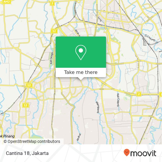 Cantina 18, Jalan Suryo Kebayoran Baru Jakarta 12180 map