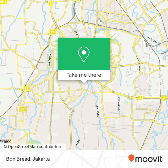 Bon Bread, Jalan Senayan Kebayoran Baru Jakarta 12180 map