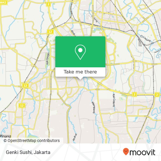 Genki Sushi, Jalan Senayan Kebayoran Baru Jakarta Selatan 12180 map