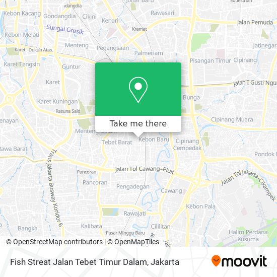 Fish Streat Jalan Tebet Timur Dalam map