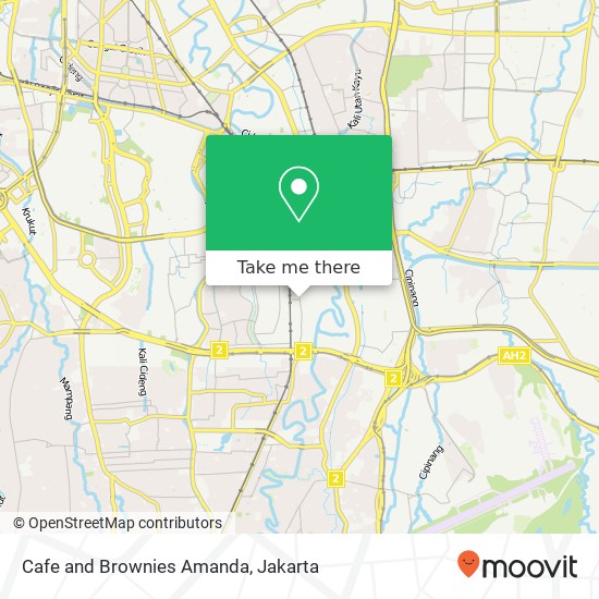 Cafe and Brownies Amanda, Jalan Asem Baris Raya Tebet Jakarta 12830 map