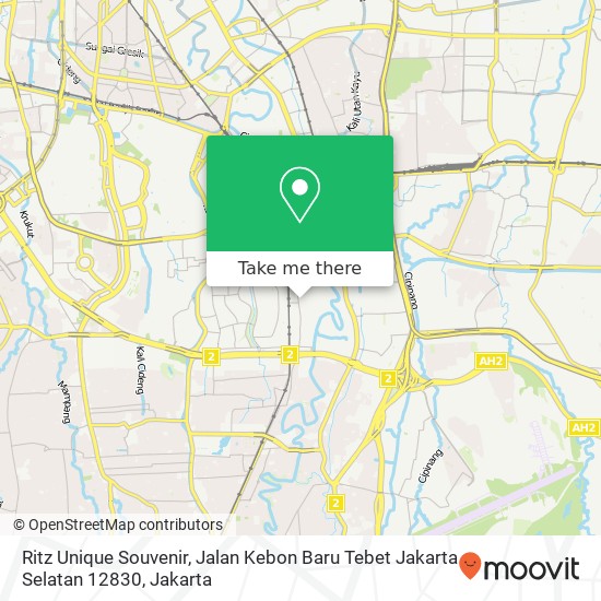 Ritz Unique Souvenir, Jalan Kebon Baru Tebet Jakarta Selatan 12830 map