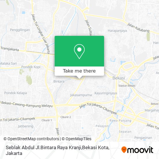 Seblak Abdul Jl.Bintara Raya Kranji,Bekasi Kota map