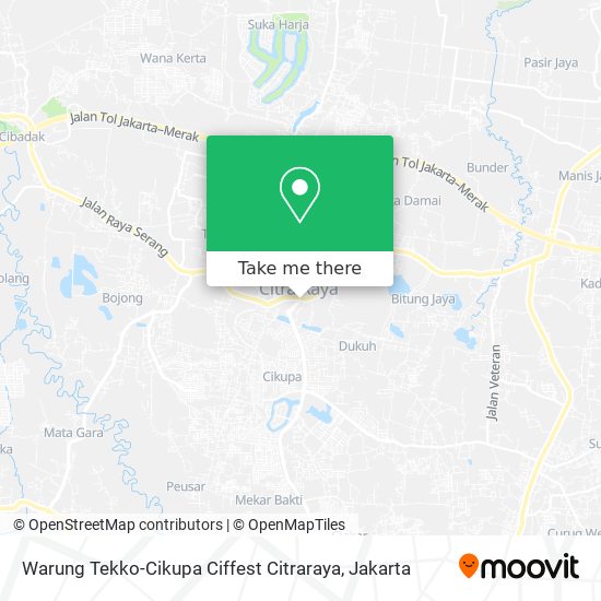 Warung Tekko-Cikupa Ciffest Citraraya map