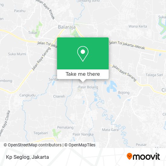 How to get to Kp Seglog in Tangerang by Bus?