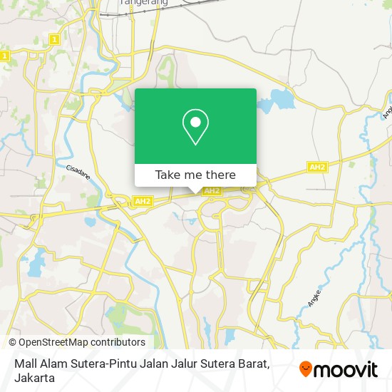 Mall Alam Sutera-Pintu Jalan Jalur Sutera Barat map