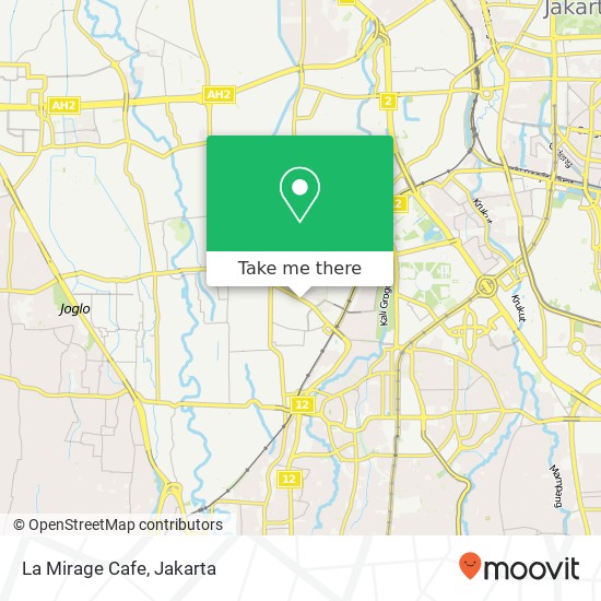 La Mirage Cafe, Jalan Letjen Soepono Kebayoran Lama Jakarta 12210 map