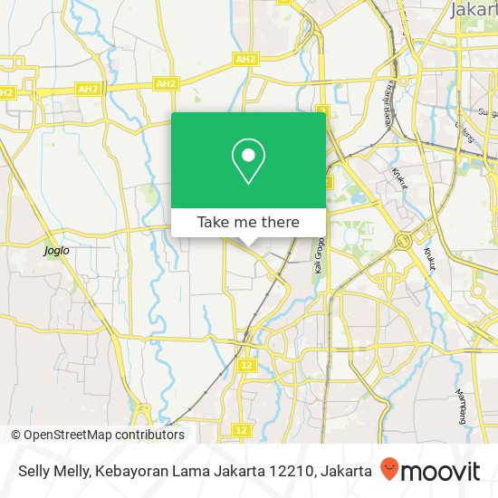 Selly Melly, Kebayoran Lama Jakarta 12210 map