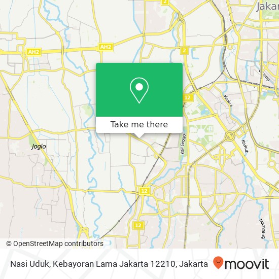 Nasi Uduk, Kebayoran Lama Jakarta 12210 map