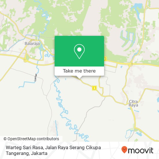 Warteg Sari Rasa, Jalan Raya Serang Cikupa Tangerang map