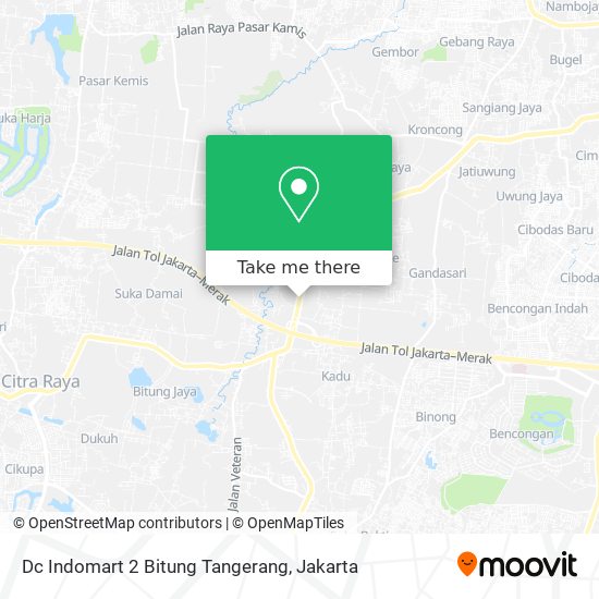 Dc Indomart 2 Bitung Tangerang map