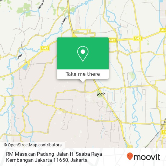 RM Masakan Padang, Jalan H. Saaba Raya Kembangan Jakarta 11650 map