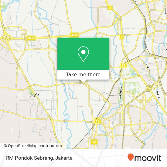 RM Pondok Sebrang, Jalan Panjang Raya Kebon Jeruk Jakarta 11560 map