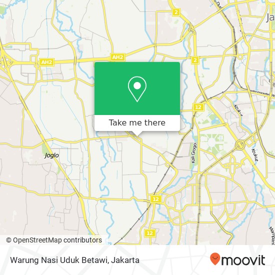 Warung Nasi Uduk Betawi, Jalan Kebayoran Lama Kebon Jeruk Jakarta 11560 map