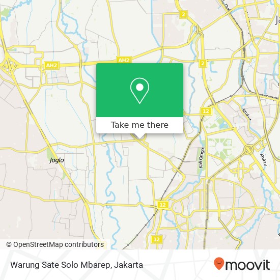 Warung Sate Solo Mbarep, Jalan Pos Pengumben Kebon Jeruk Jakarta 11540 map