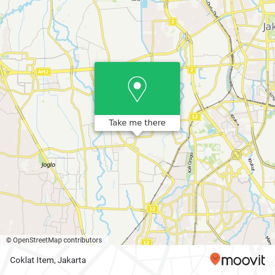 Coklat Item, Jalan Kebayoran Lama Kebayoran Lama Jakarta Selatan 12210 map